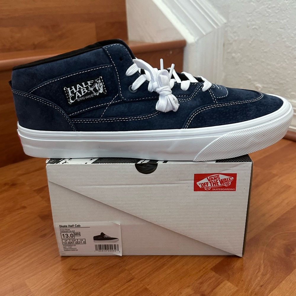 VANS SKATE HALF CAB '92 VCU (NAVY/WHITE) - Picture 5 of 6